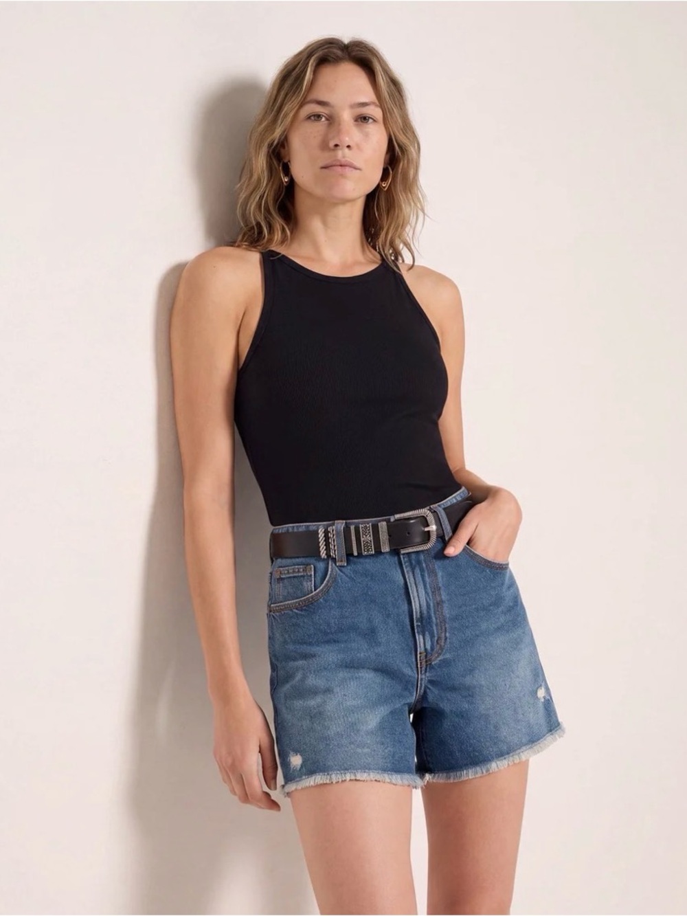 78&Sunny Laurel Ribbed Shelf Bra Tank - Picture 4 of 6